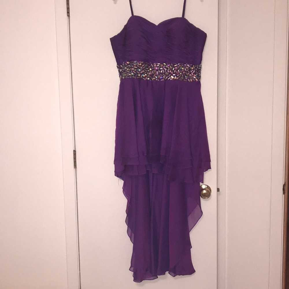 Purple special occasion dress